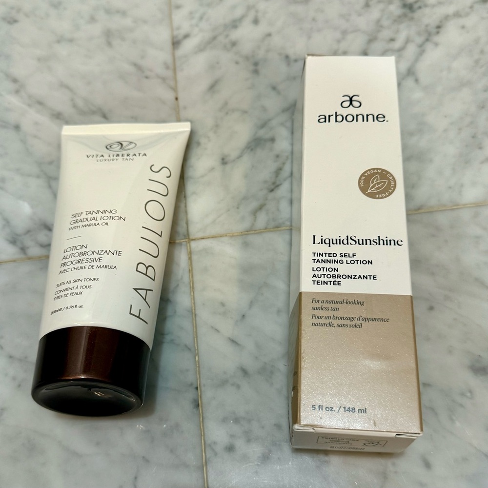 Arbonne Liquid Sunshine Tinted Self Tanning Lotion - Natural Looking Tan